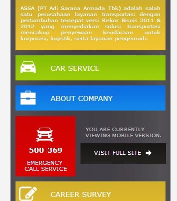 Wajah Baru Mobile Site ASSA Rent